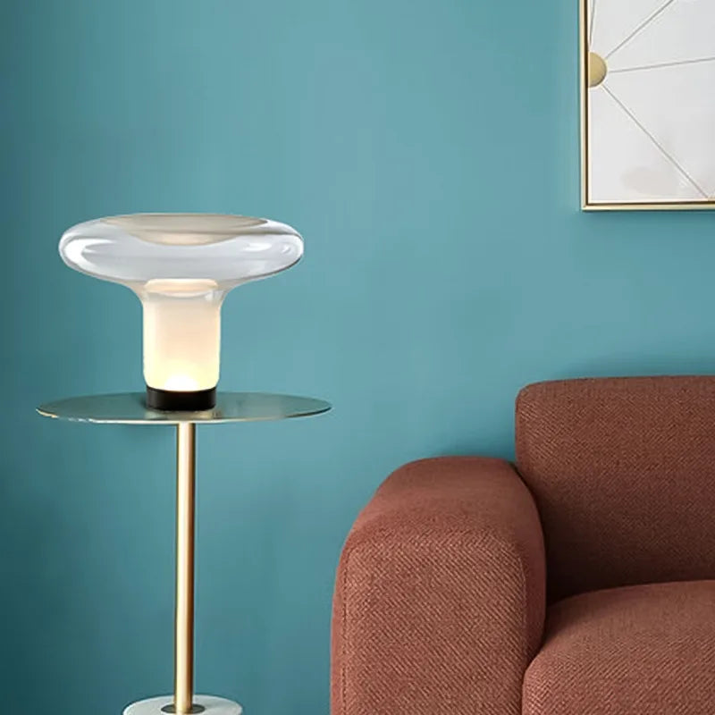 Afralia™ Glass LED Table Lamp: Stylish Lighting for Living Room, Bedroom & Study