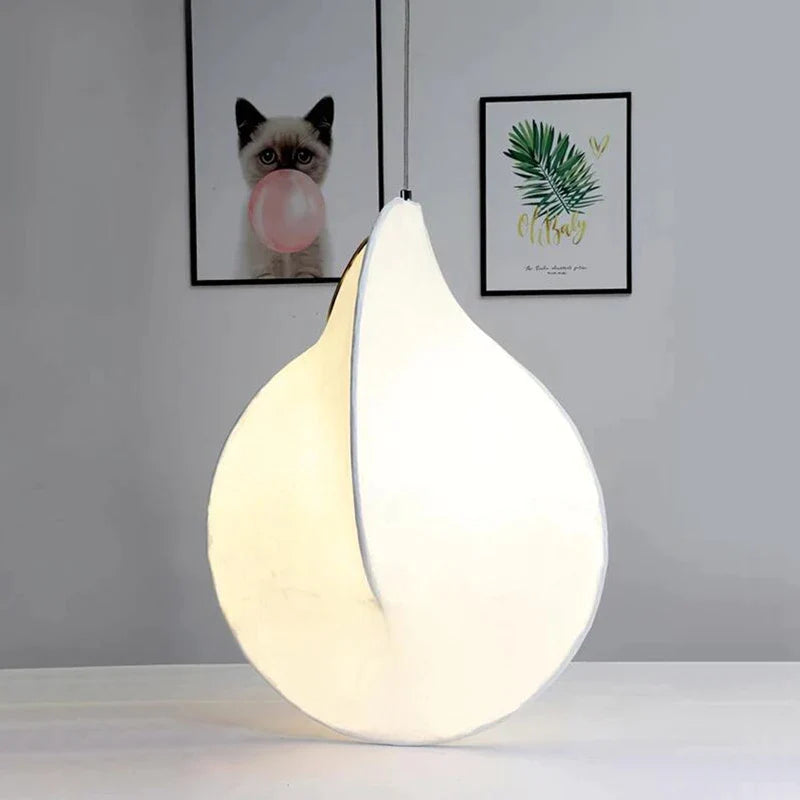 Afralia™ Wabi Sabi Silk Chandelier LED Pendant Lamp for Loft Living