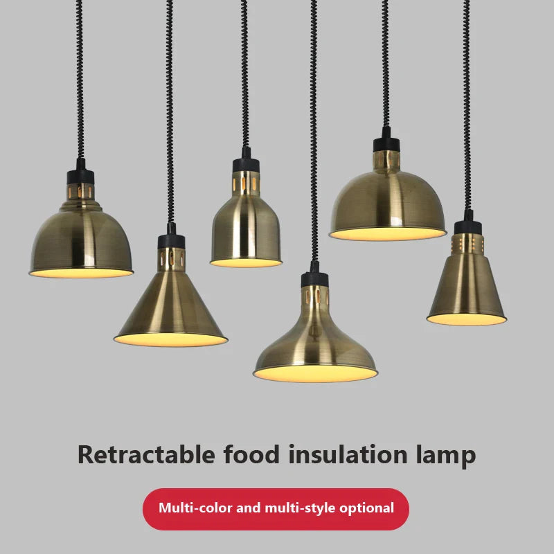 Afralia™ Electric 275W Food Heat Preservation Pendant Light for Kitchen & Restaurant