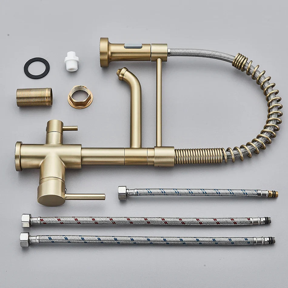 Afralia™ Dual Spout Water Filter Faucet for Clean Drinking Water with Rotation Purification