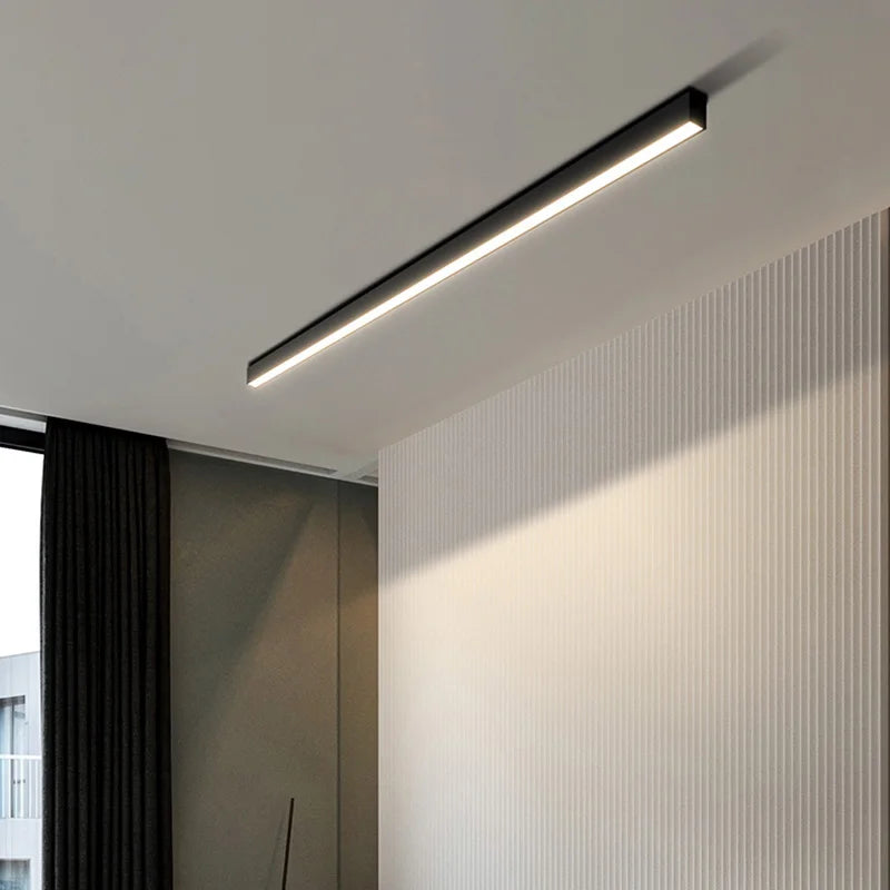 Afralia™ Long Strip LED Ceiling Lights for Balcony, Bedroom, Living Room, Kitchen, Dining Room & More