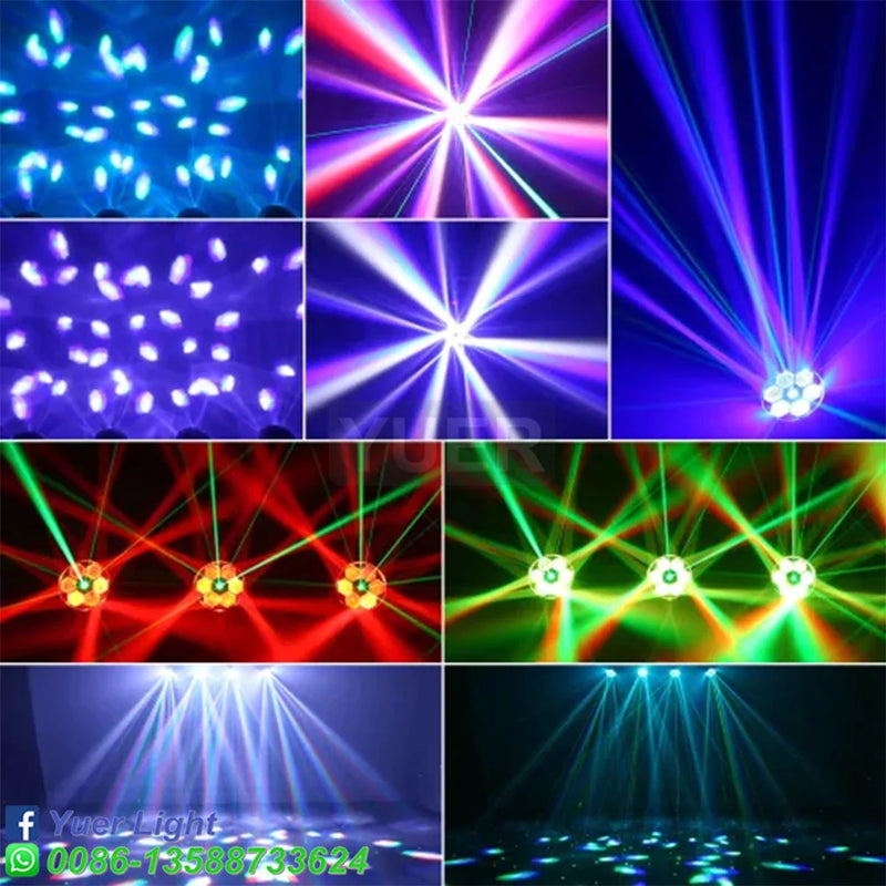 Afralia™ Bee Eye Laser Moving Head Beam Lights | LED Stage Lighting Disco DJ Bar