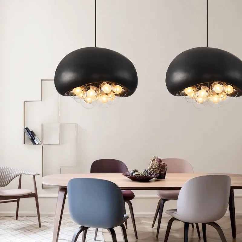 Afralia™ Nordic G9 LED Pendant Lights with HDPS Glass Shades for Dining Room