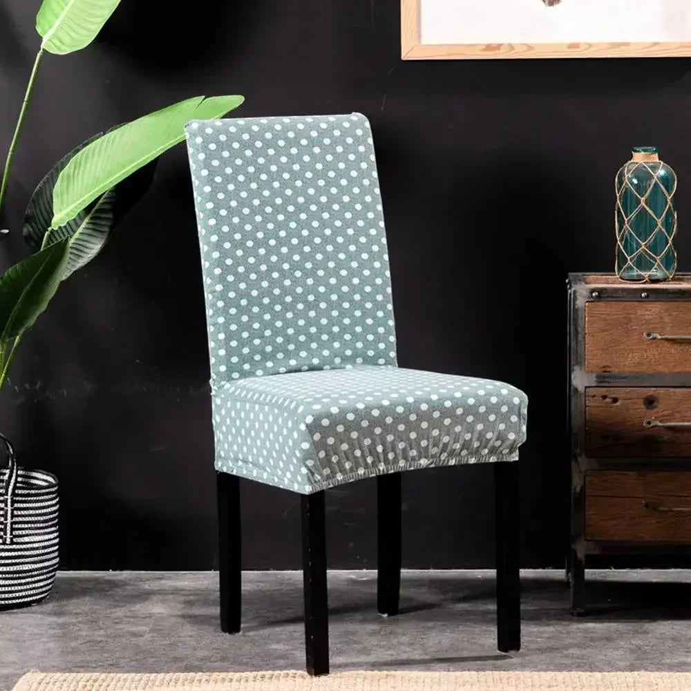 Afralia™ Stretch Yellow Chair Cover - Spandex Polyester Slipcover for Home