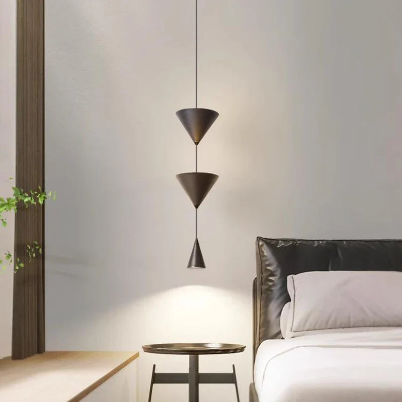 Afralia™ Modern Metal LED Pendant Light for Bedroom Parlor & Bar Atmosphere