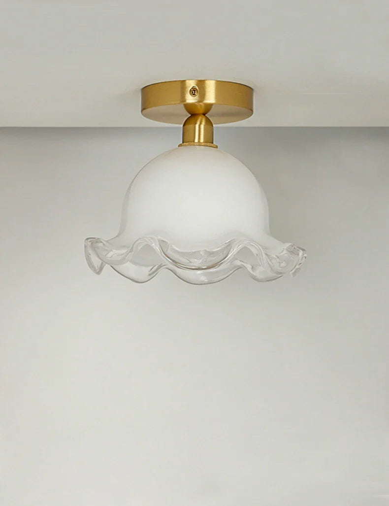 Afralia™ Antique Glass Ceiling Light: Elegant French Design, Unique Modern Brass Luminaria