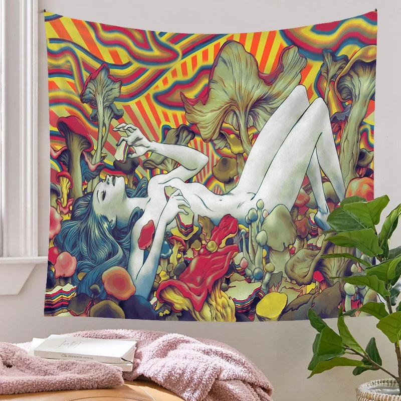 Afralia™ Bohemian Tapestry Ins Wall Hanging Psychedelic Decor for Bedroom