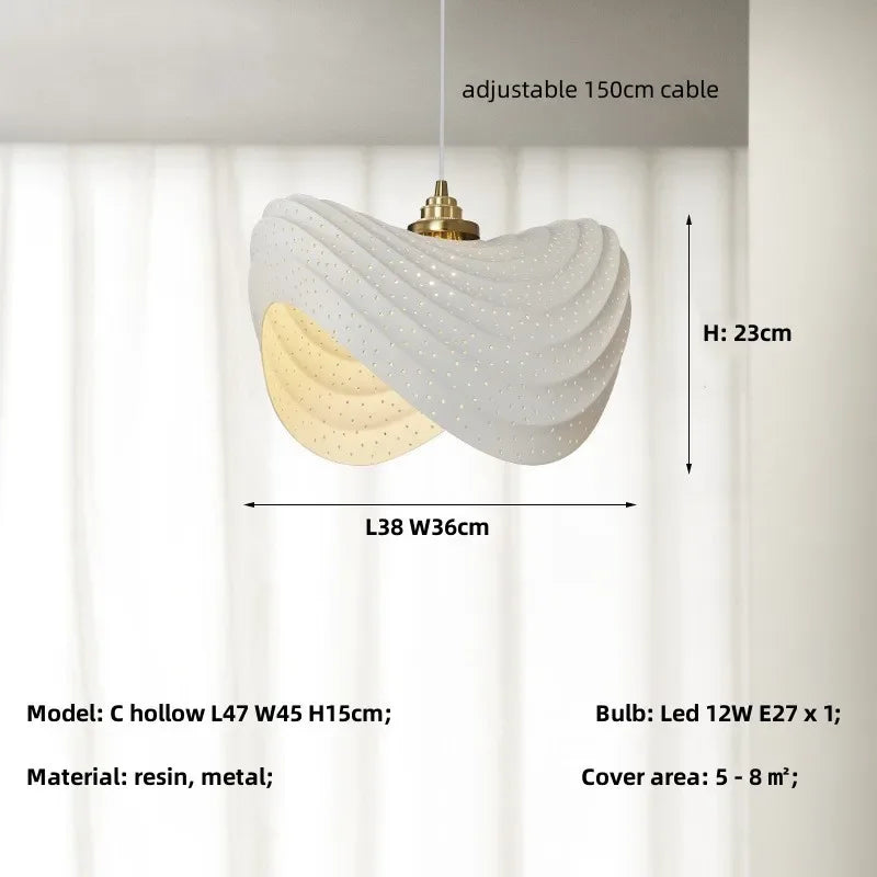 Afralia™ Minimalist Resin Pendant Lights for Dining Room, Bar, and Kitchen