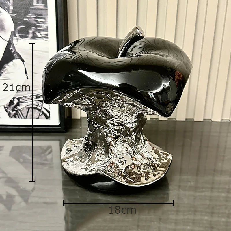 Afralia™ Silver-plated Fruits Sculpture for Stylish Room Decor