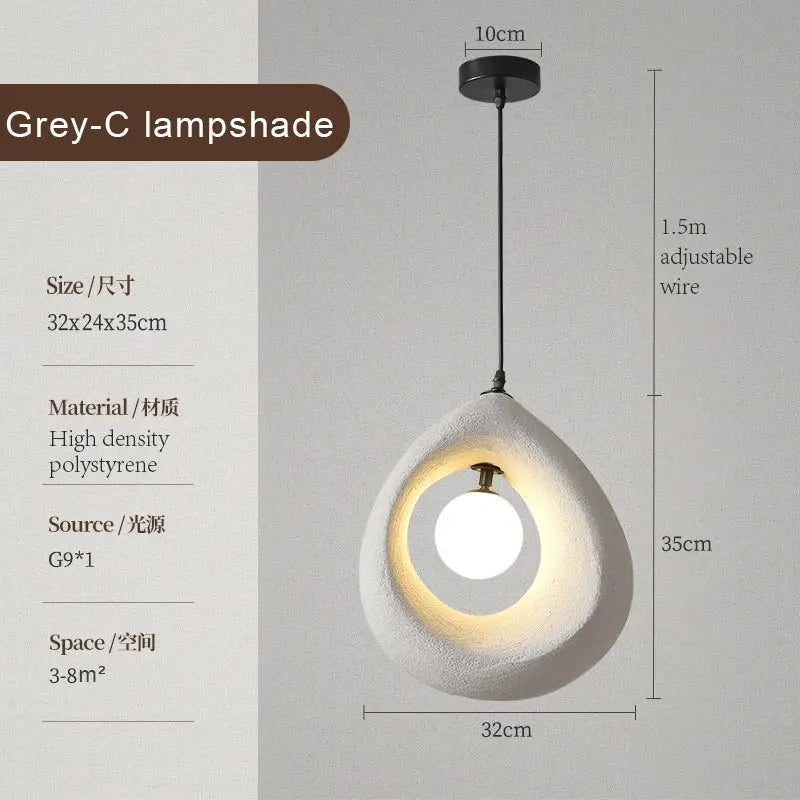 Afralia™ Nordic Retro LED Pendant Lights - Modern Design Ceiling Chandelier for Home Decor