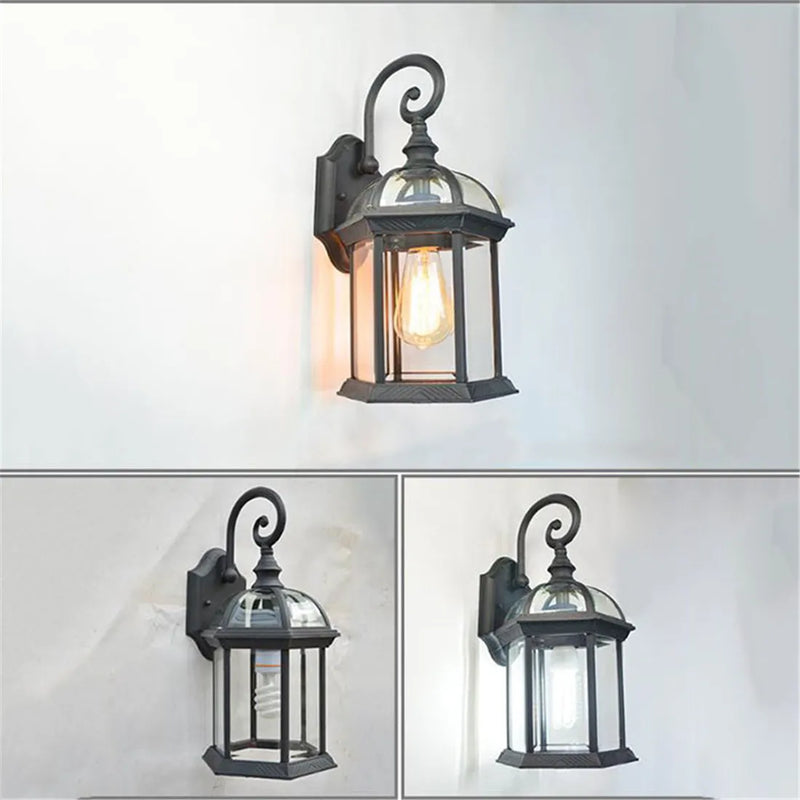 Afralia™ Rustic Waterproof Outdoor Wall Lamp, Antique Garden Lighting, Retro Balcony Lamp