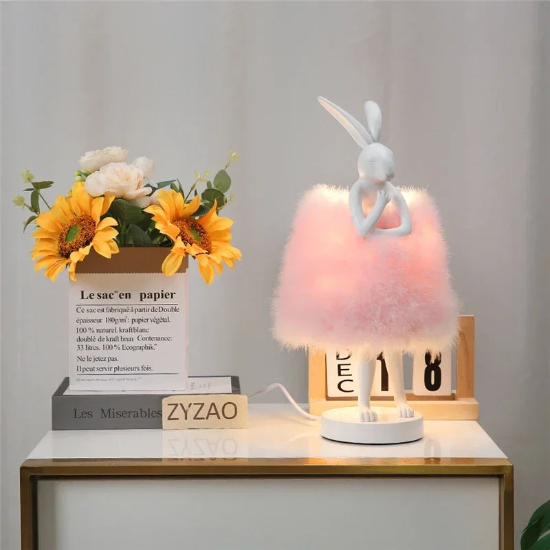 Afralia™ Rogue Rabbit LED Table Lamp for Bedroom Decor