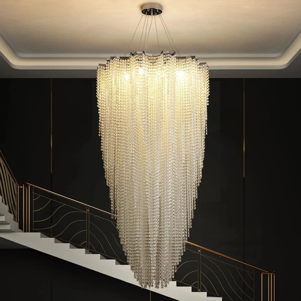 Afralia™ Colorful Crystal Chandelier: Luxury LED Lighting for Dining Room & Kitchen Island