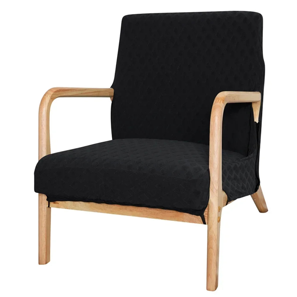 Afralia™ Jacquard Elastic Seat Cover for Dining Room & Office Chairs