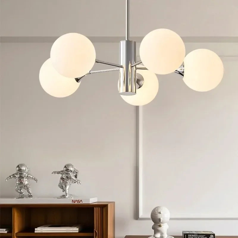 Afralia™ Nordic Modern Magic Bean Chandelier | Retro Bauhaus Style for Living Room, Study, Bar