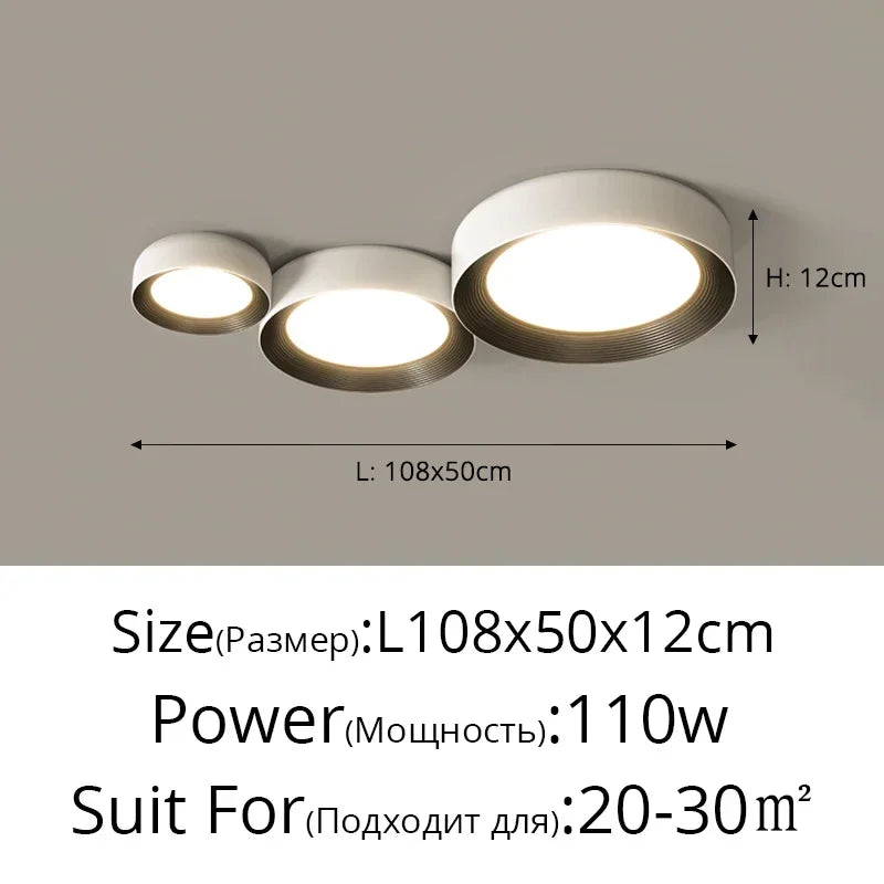 Afralia™ LED Ceiling Lights: Modern Dimmable Square Circular Lamps for Bedroom, Aisle, Home Lighting