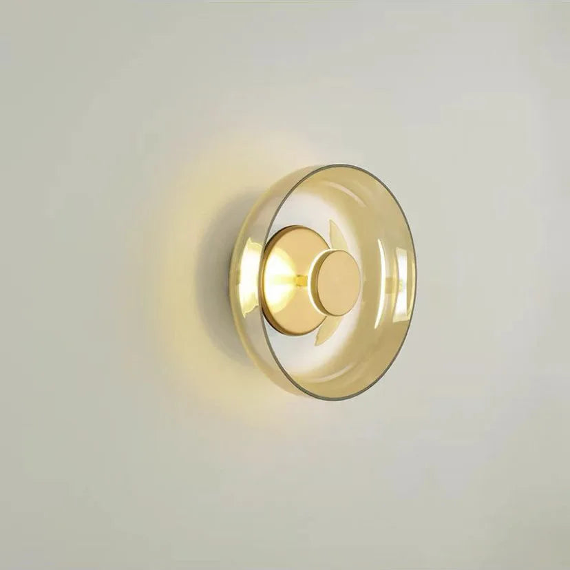 Afralia™ Nordic Glass Wall Lamp LED Sconce Light for Living & Bedroom