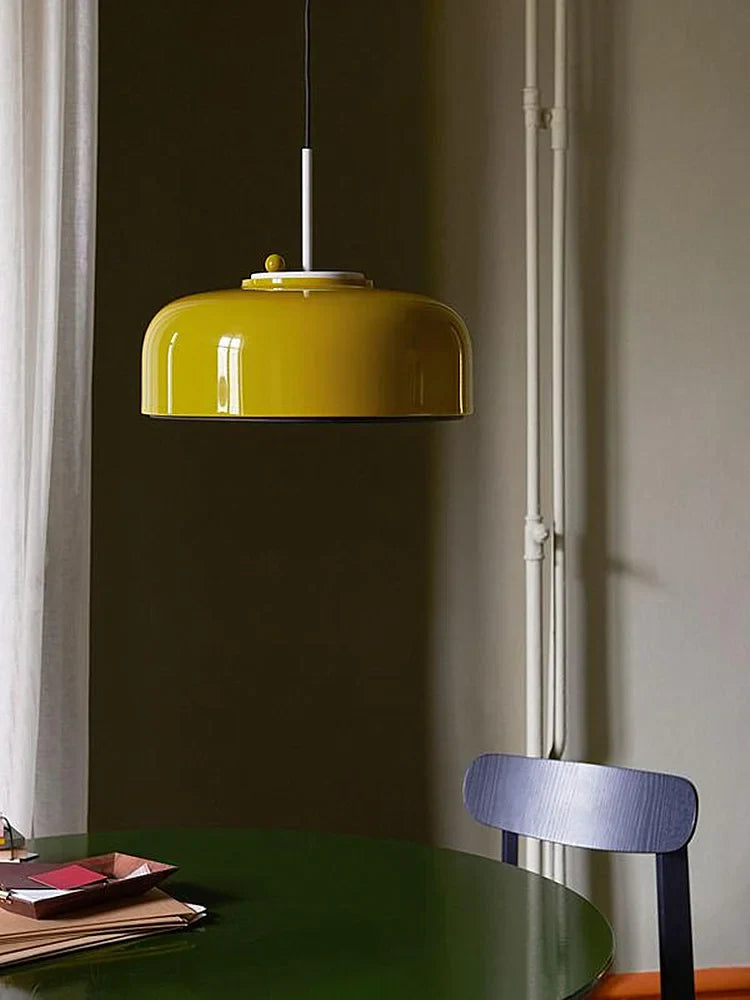 Afralia™ Seated Podgy Pendant Lamps: Nordic Yellow Minimalist Unique Lighting for Dining Room
