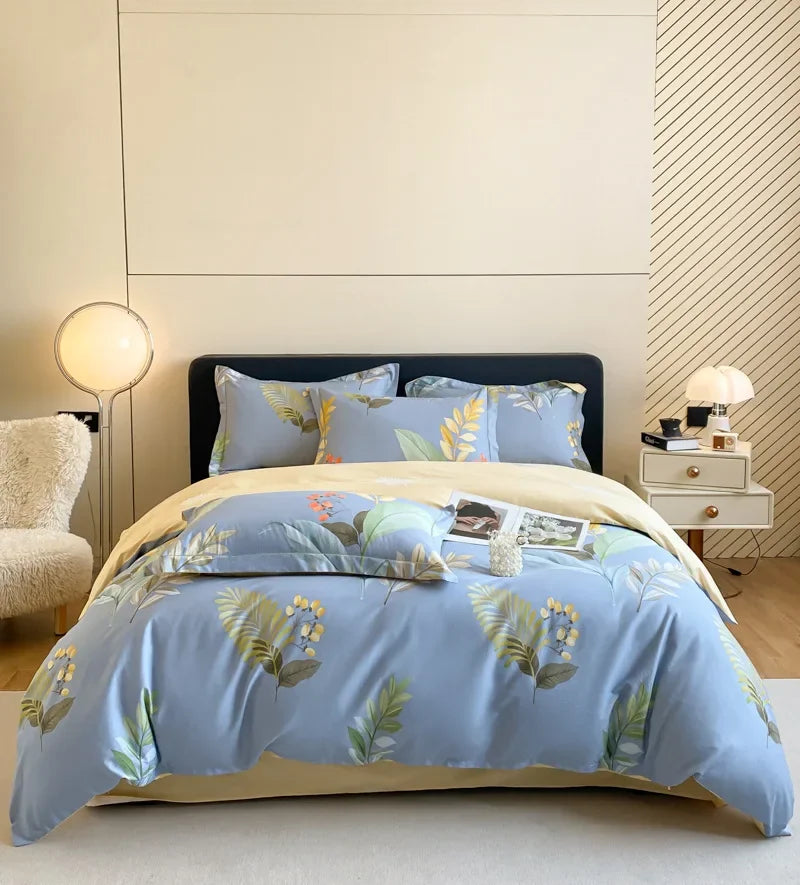 Afralia™ Pastoral Printed Cotton Bedding Sets for Comfortable Sleep