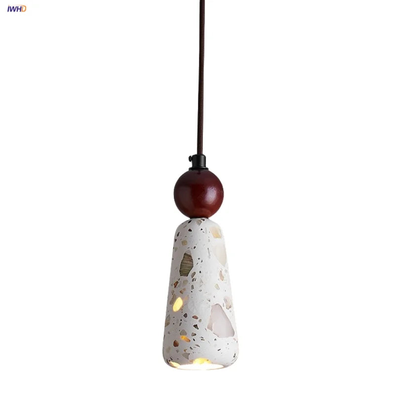 Afralia™ Wood Ball LED Pendant Lamp for Modern Living Spaces
