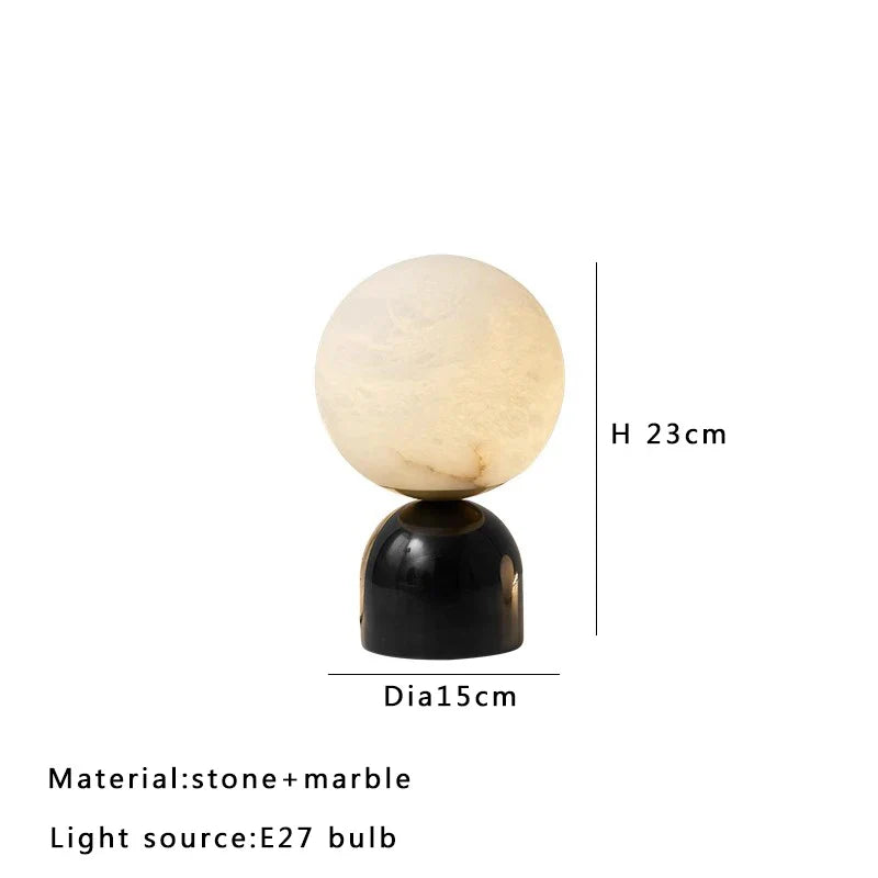 Afralia™ Marble Table Lamp: Modern Luxury Bedroom Nightstand Light