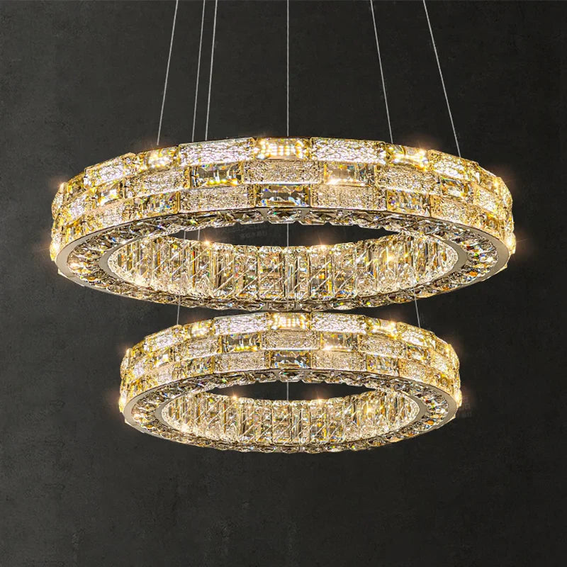 Afralia™ Crystal Pendant Chandelier - Postmodern Nordic Luxury Lighting Fixtures