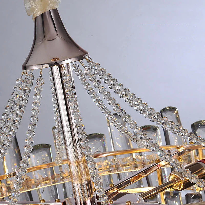 Sparkling LED Chandelier by Afralia™ for Elegant Home Lighting