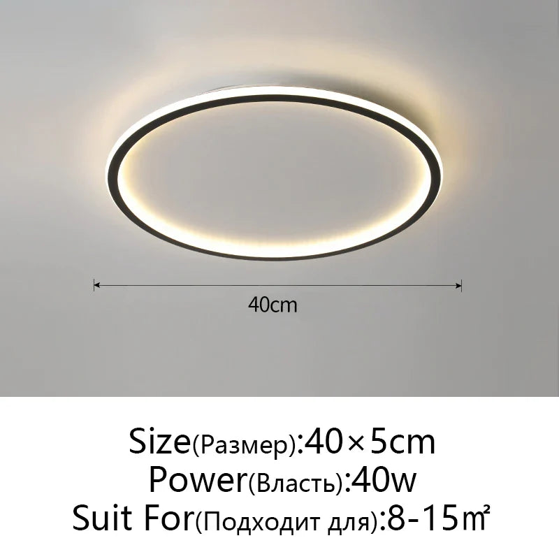 Afralia™ Dimmable LED Ceiling Light for Modern Nordic Home Living Room Lighting