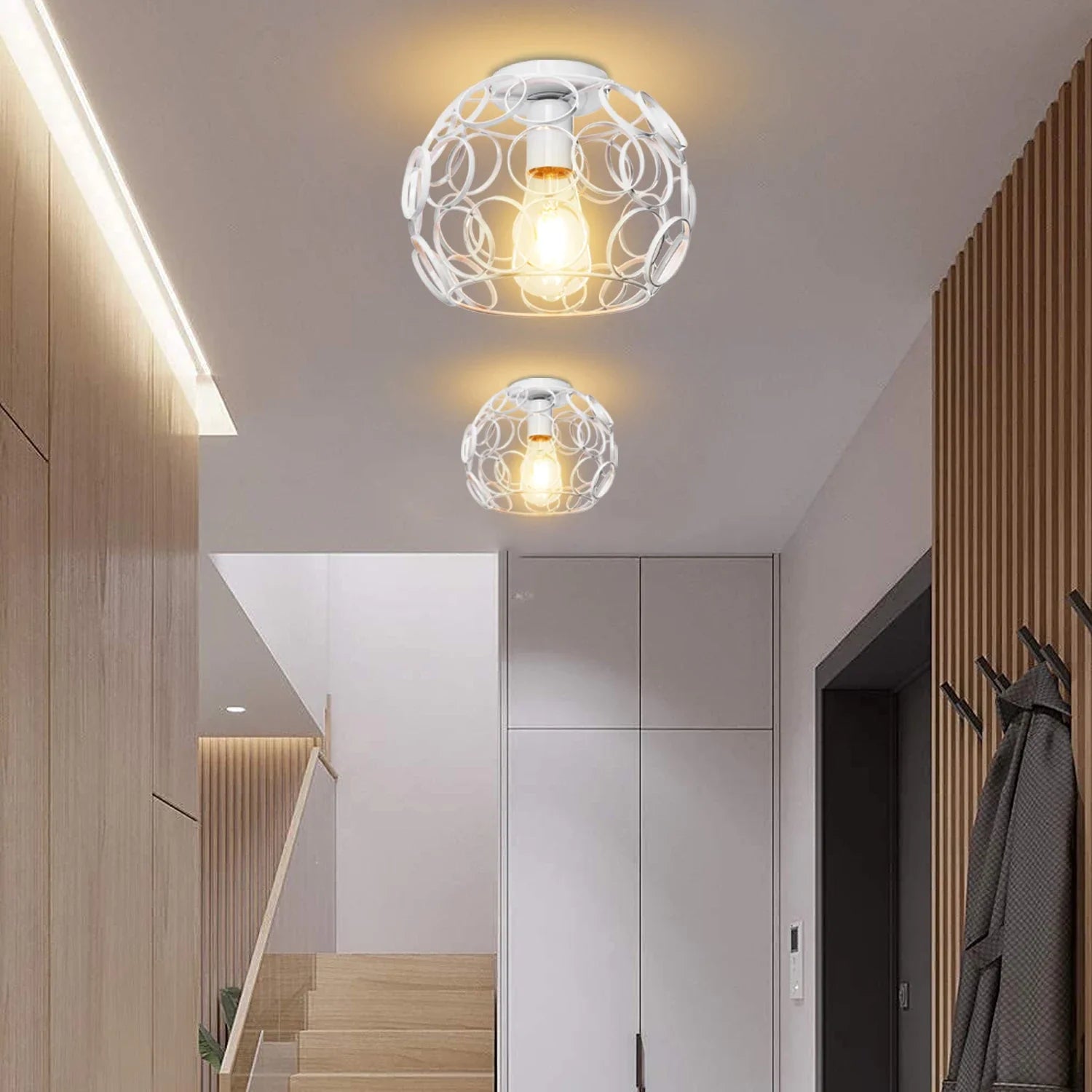 Afralia™ Industrial E27 Ceiling Lamp: Vintage Retro Loft Style for Home Living Room and Kitchen Decor
