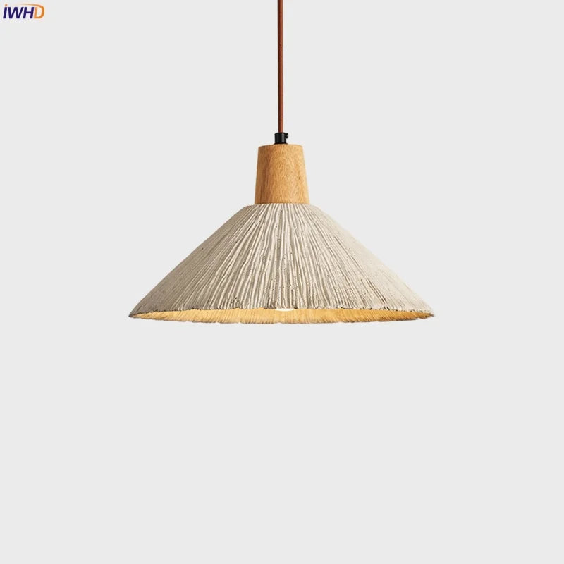 Afralia™ Cement Pendant Light: Wabi Sabi Vintage LED Hanging Lamp for Home Decor