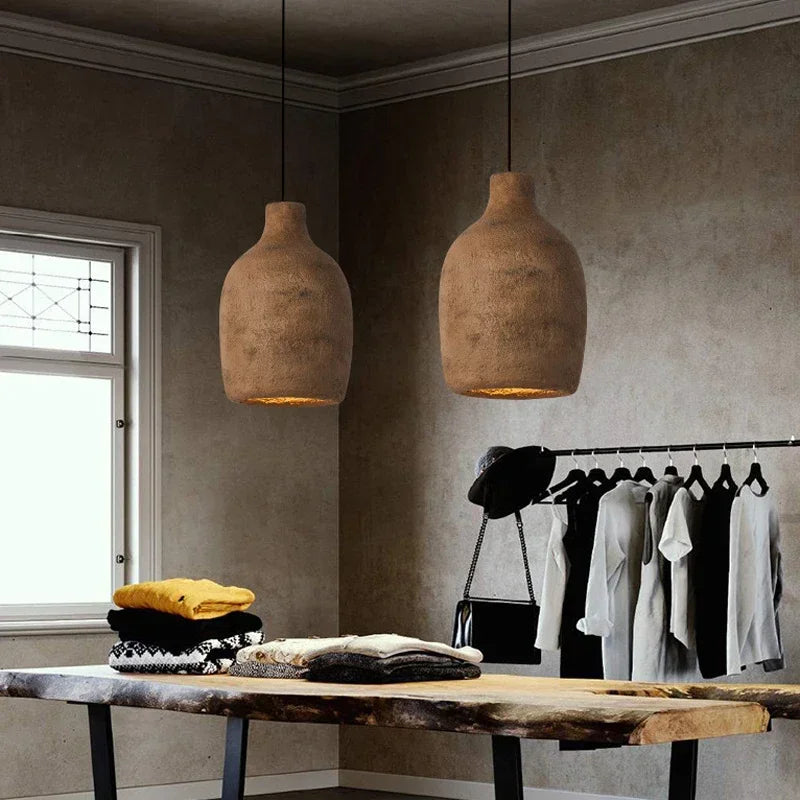 Afralia™ Nostalgic Cement Pendant Chandelier for Dining Room, Foyer, and Bedroom