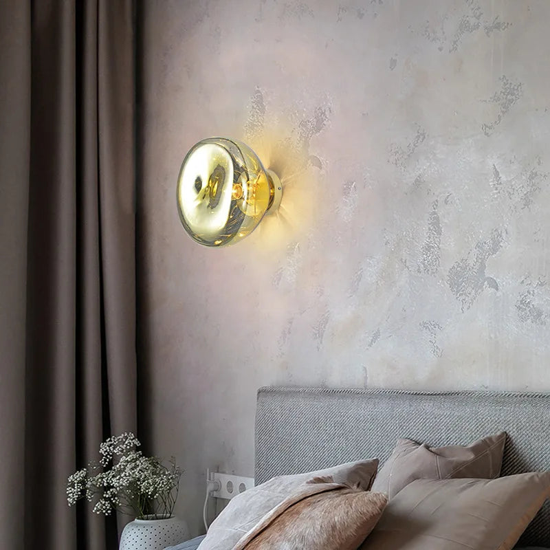 Afralia™ Rose Gold LED Wall Lamp for Modern Interiors