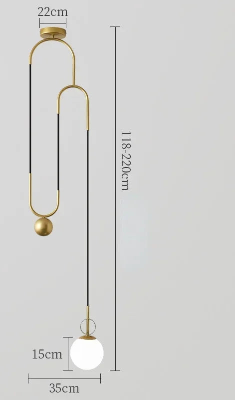 Afralia™ LED E14 Pendant Lights: Modern Black Gold Chandelier for Dining Living Room & Bedroom