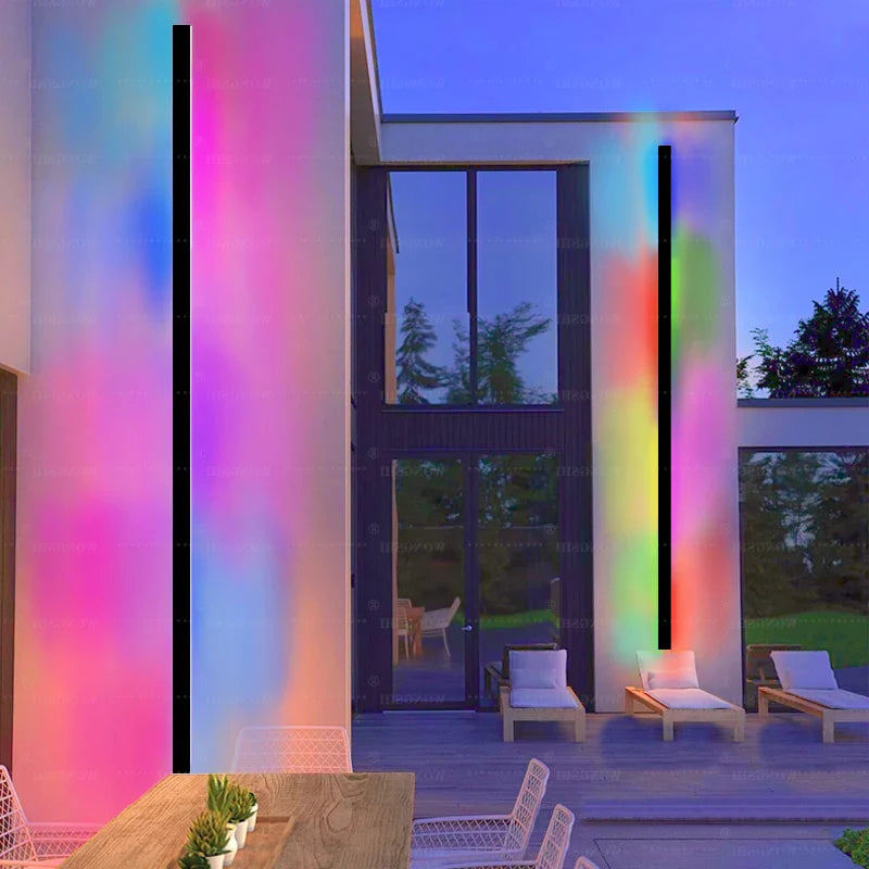 Afralia™ RGB Wall Light: Waterproof Aluminum Outdoor Indoor Dimmable Lamp.