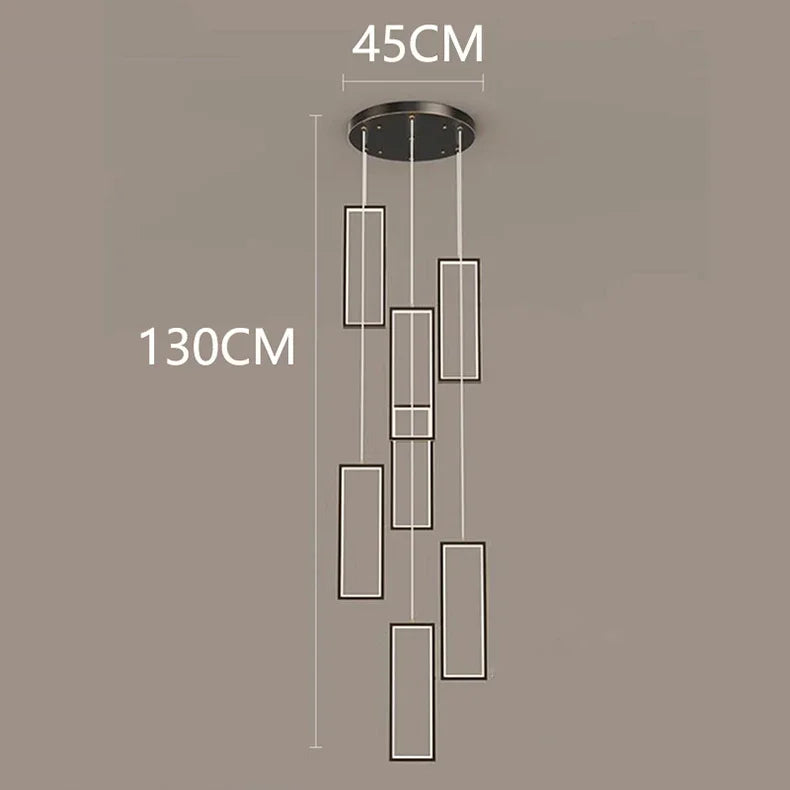 Afralia™ Nordic Home Decoration Stair Chandelier Living Room Bedroom Dining Room Pendant Lights Ceiling Light Indoor Lighting