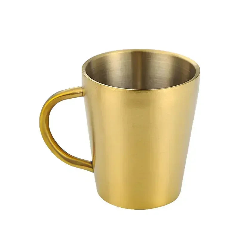 Afralia™ Stainless Steel Double Wall Coffee Mug Drinkware