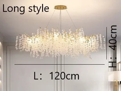 Afralia™ Crystal Luxury LED Chandelier for Living & Dining Room Decoration Fixture