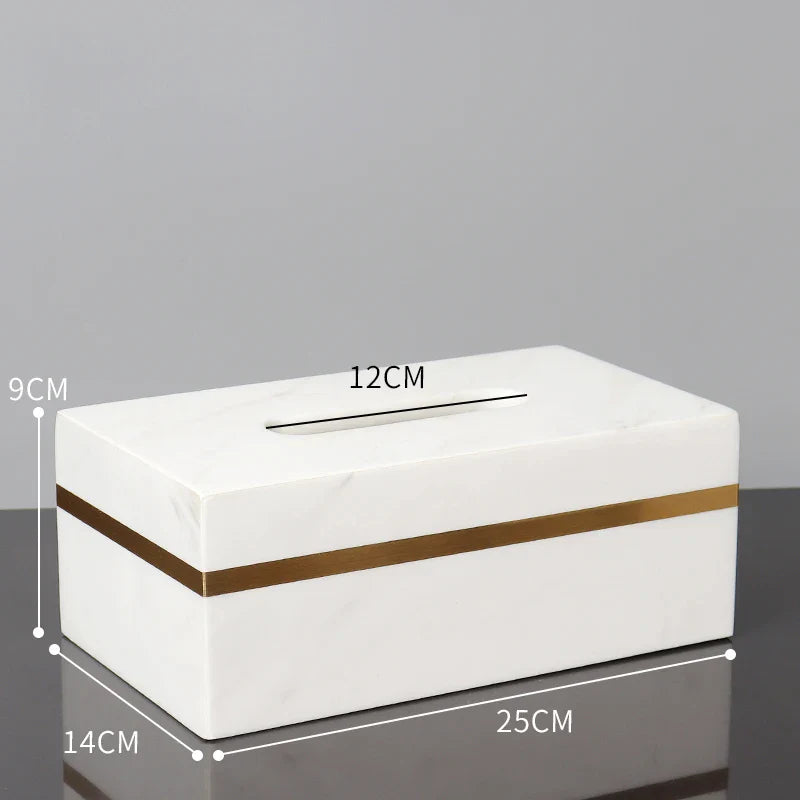 Afralia™ Volakos White Marble Bathroom Set with Golden Accents