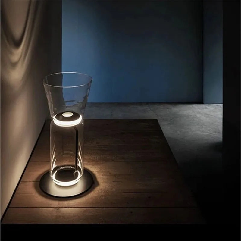 Afralia™ Noctambule Glass Floor Lamp: Italian Design, Bright Stand Lighting for Living Room