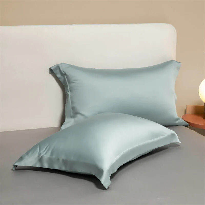 Afralia™ Egyptian Cotton Pillowcase Set - Solid Color Pillow Shams Covers