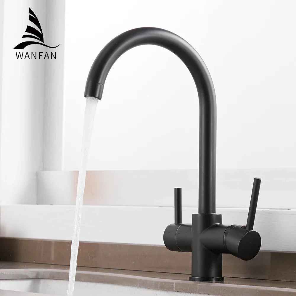 Afralia™ Water Filter Kitchen Faucet Mixer with Purifier Tap - 866101