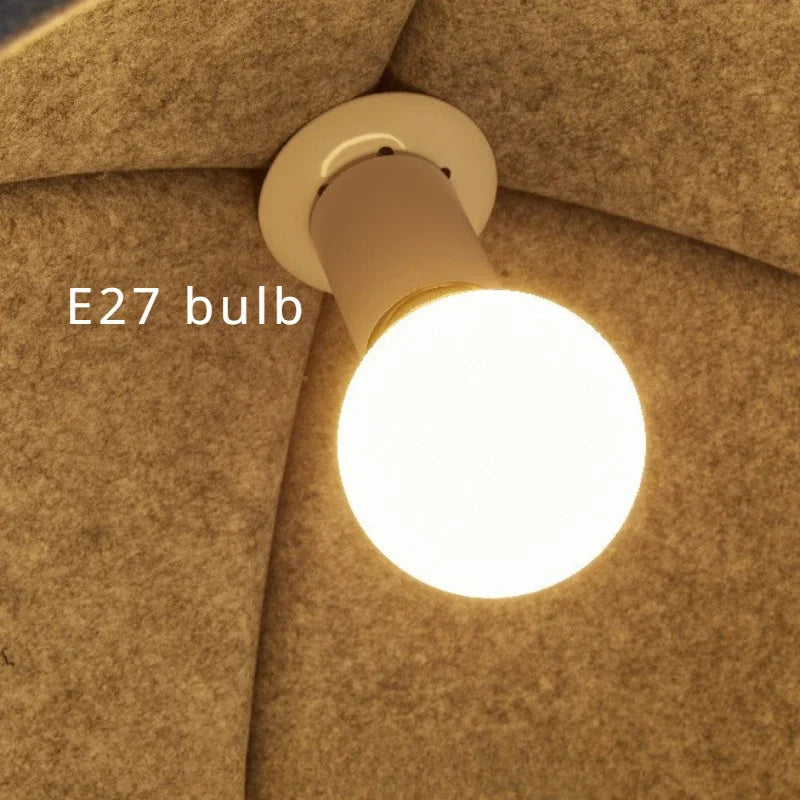 Afralia™ Modern Felt Pendant Lights Kitchen Island Hanging Lamp LED Dining Table Light