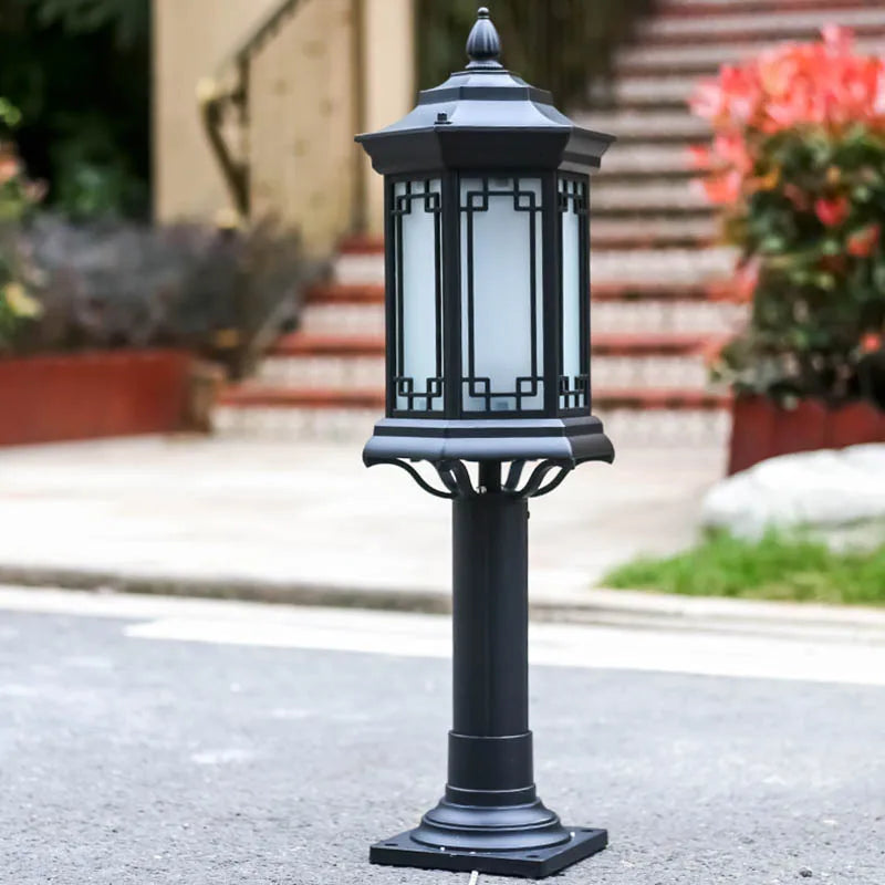 Afralia™ Vintage E27 Outdoor Garden Lamp Aluminum Waterproof Retro Style