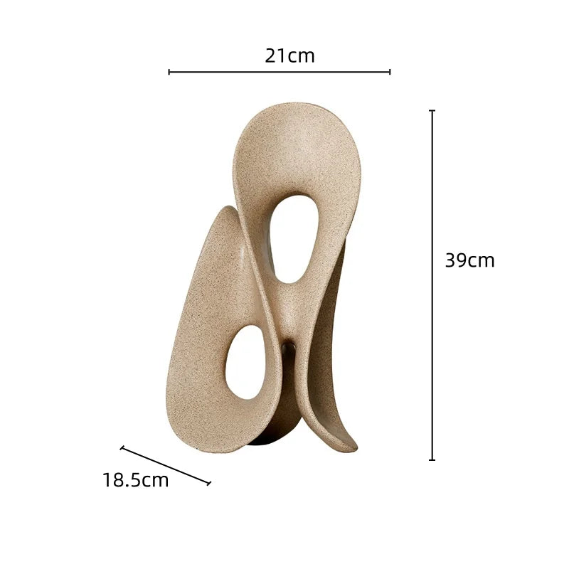 Afralia™ Coral Hollow Sculpture - Artistic Home Decor Figurine