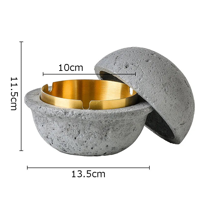 Afralia™ Stainless Steel UFO Ashtray - Unique Smoking Accessory and Office Desk Decoration