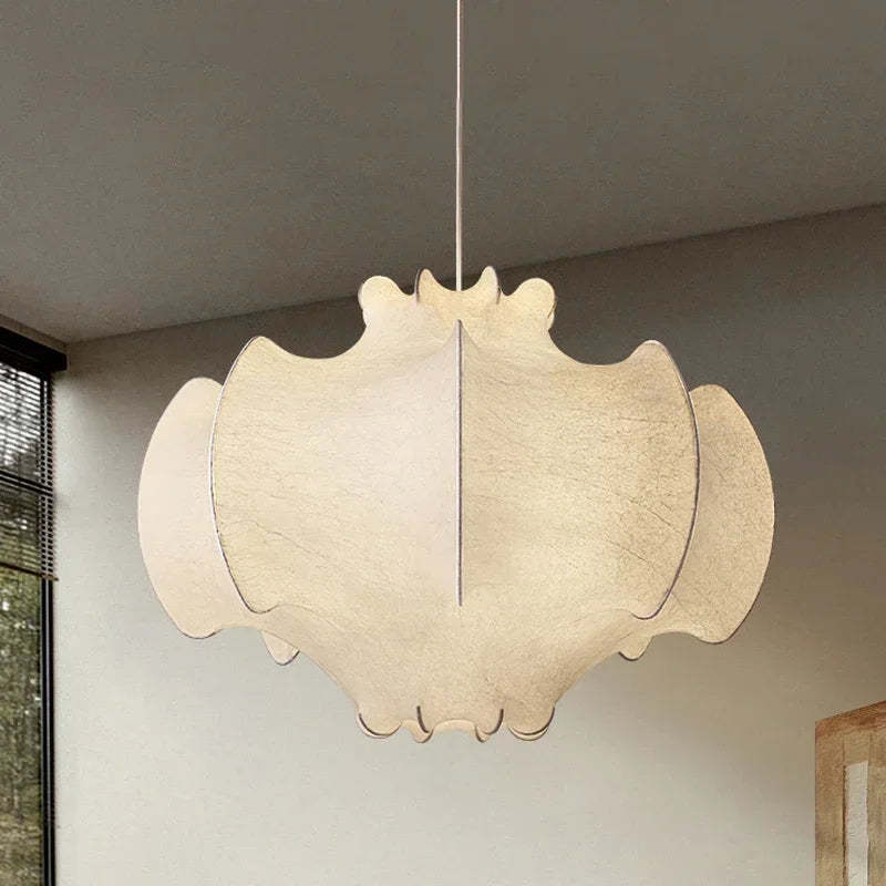 Afralia™ Wabi Sabi Silk Pendant Lights: Nordic Indoor Lighting for Living Room, Bedroom & Dining Area