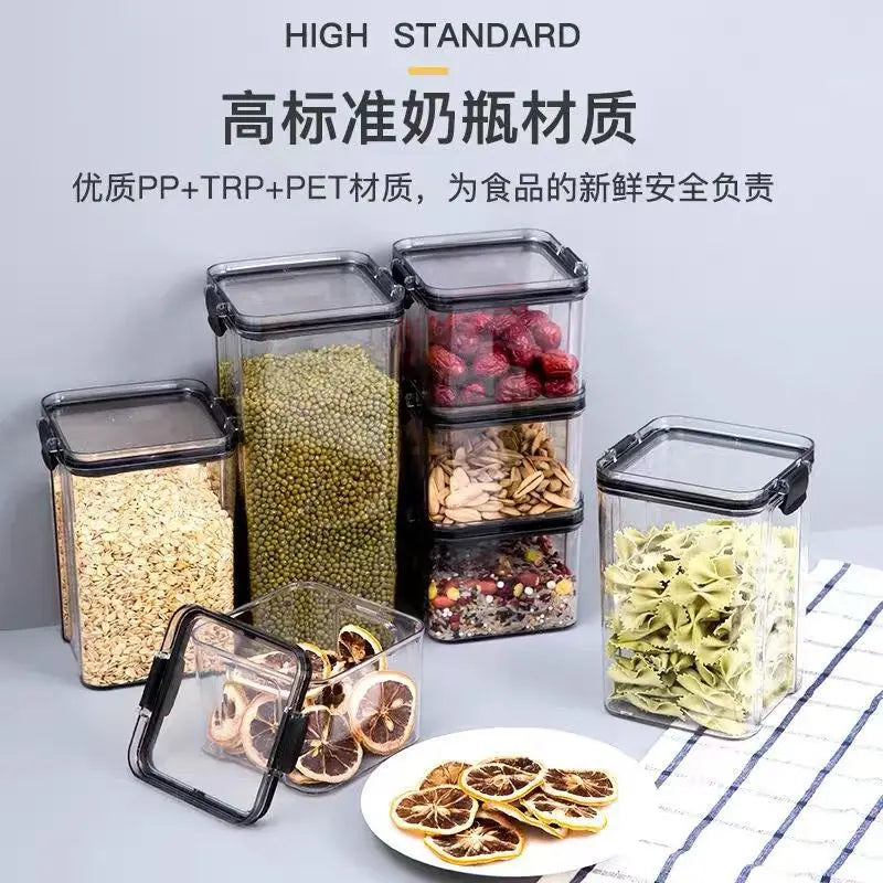 Afralia™ Cereal & Spice Storage Jars with Lids: Kitchen Pantry Organizers & Containers