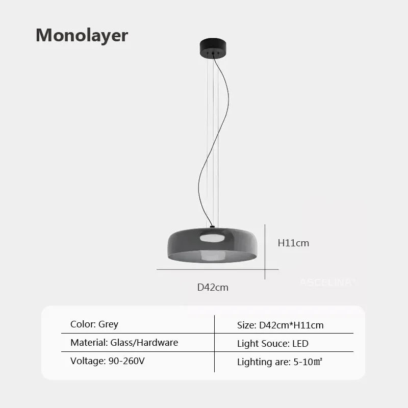 Afralia™ Nordic Glass LED Pendant Lights for Home Decor and Lighting