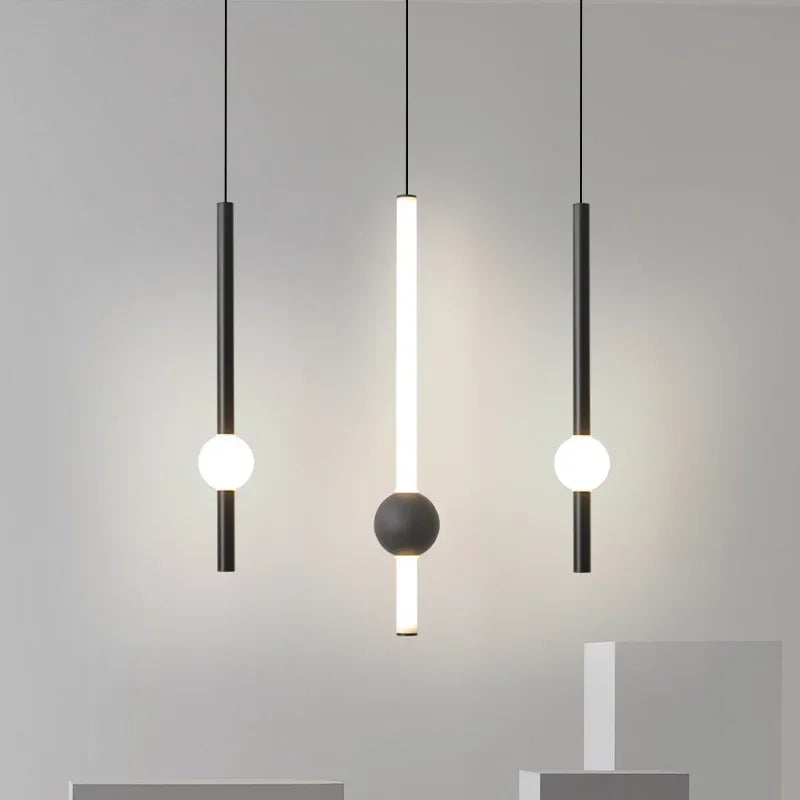 Afralia™ Nordic Simple LED Pendant Lamp | Living Room Bedroom Kitchen Restaurant Decor