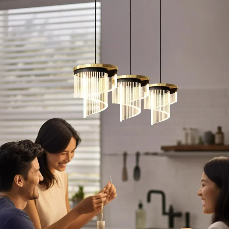 Afralia™ LED Chandeliers: Modern Pendant Lighting for Dining Room